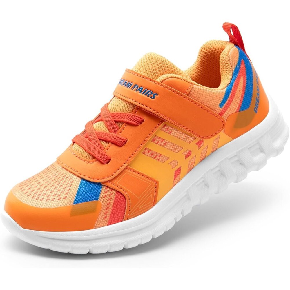 〽️Boys Running Athletic Sneakers Blue Orange Breathable Tennis Comfort Shoes